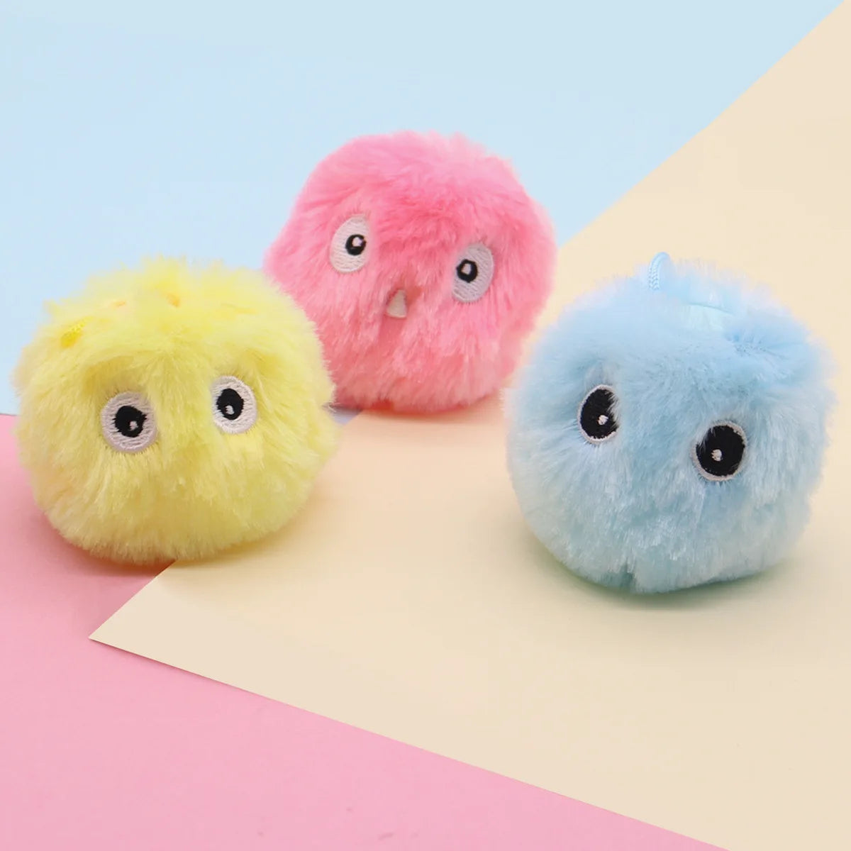 Cat Toys Balls Sound Frogs Birds Chirping Crickets EVA Balls Rolling Cat Plush Soft Self-Heeling Teaser Toys Pet Accessories