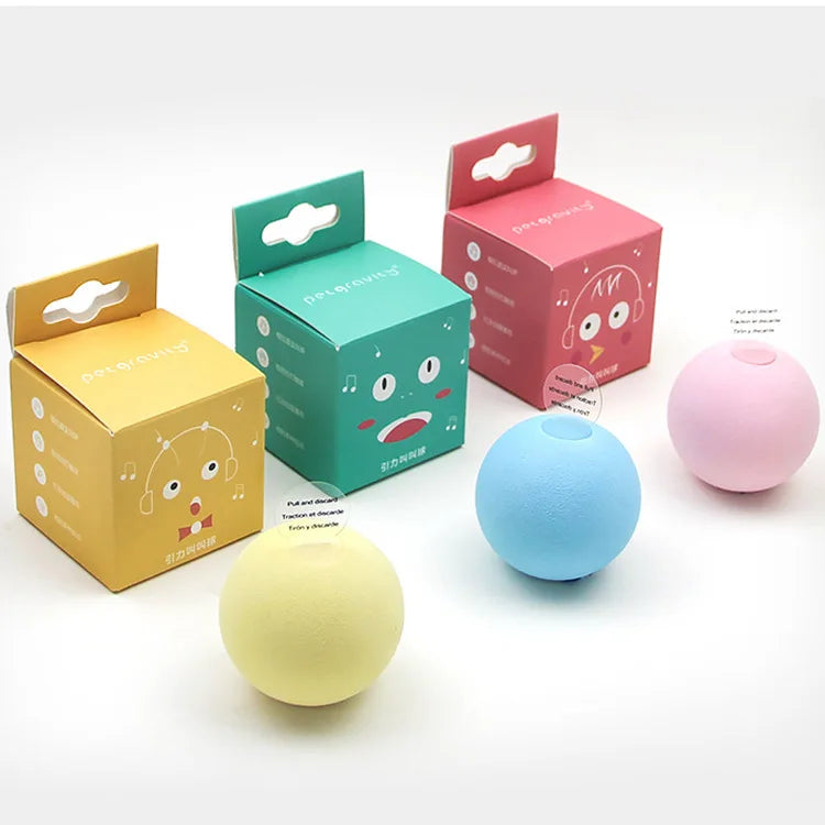 Cat Toys Balls Sound Frogs Birds Chirping Crickets EVA Balls Rolling Cat Plush Soft Self-Heeling Teaser Toys Pet Accessories