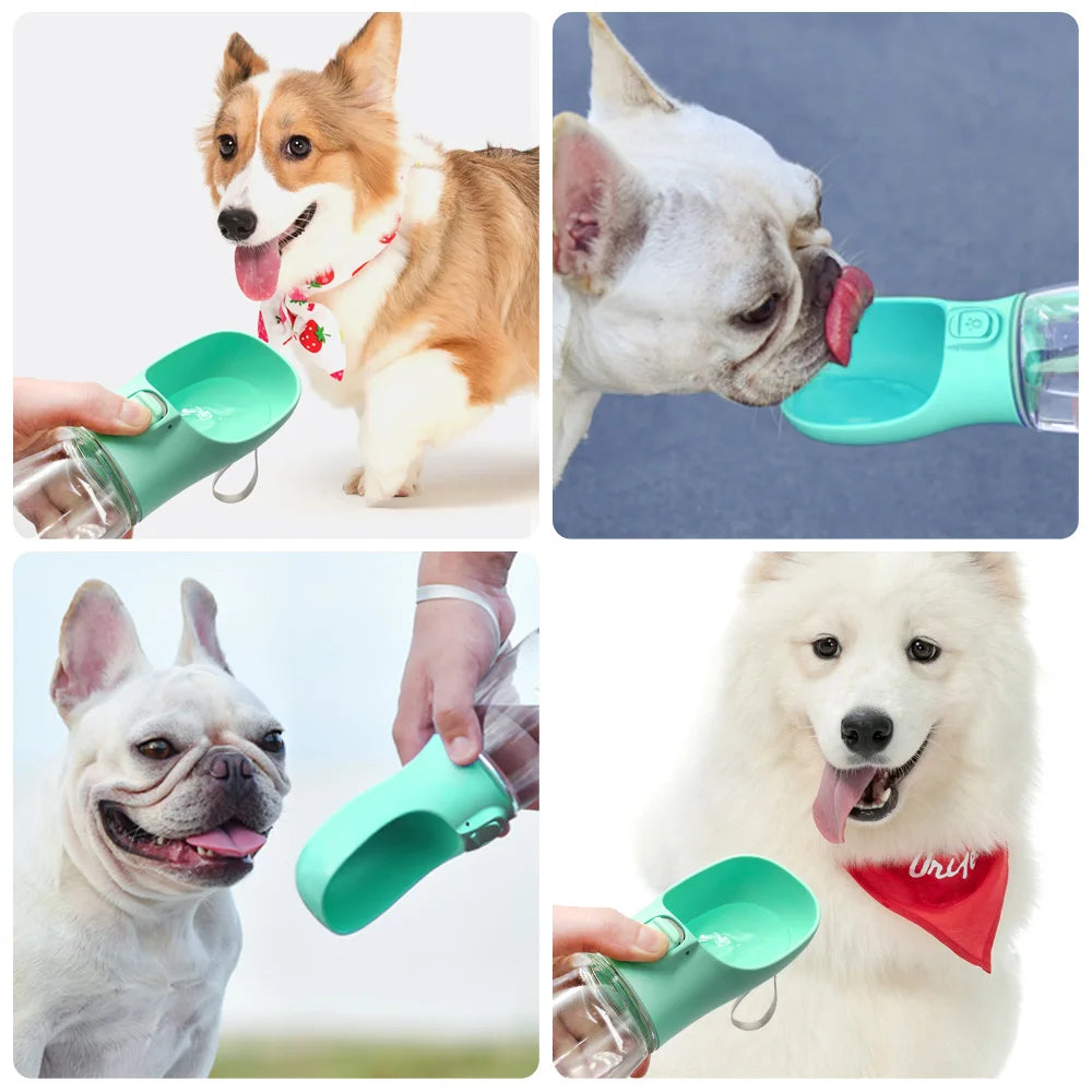 PawGo™ Portable Pet Water Bottle — Hydration! On Every Adventure.                                                        •Easy one-hand use
•Leak-proof design
•Perfect for walks, hikes, and travel
•Keeps pets hydrated anywhere