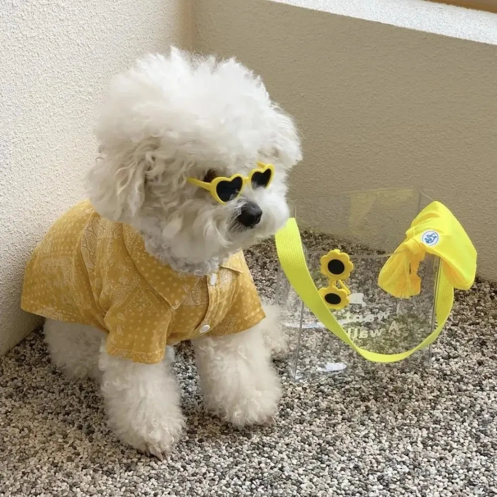 Love Pet Glasses Dog Cat Creative Fashion Sunglasses Sunglasses with Jewelry Cat Dog Love Glasses Pet Beauty Decoration Supplies