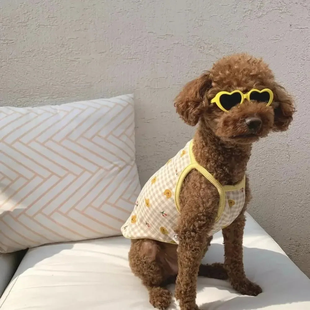 Love Pet Glasses Dog Cat Creative Fashion Sunglasses Sunglasses with Jewelry Cat Dog Love Glasses Pet Beauty Decoration Supplies