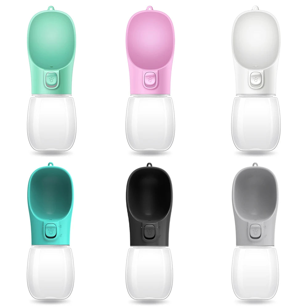 PawGo™ Portable Pet Water Bottle — Hydration! On Every Adventure.                                                        •Easy one-hand use
•Leak-proof design
•Perfect for walks, hikes, and travel
•Keeps pets hydrated anywhere