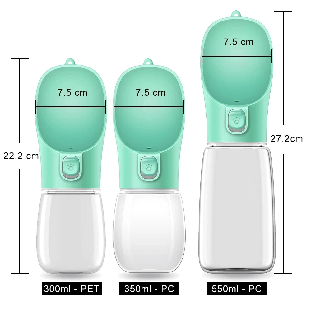 PawGo™ Portable Pet Water Bottle — Hydration! On Every Adventure.                                                        •Easy one-hand use
•Leak-proof design
•Perfect for walks, hikes, and travel
•Keeps pets hydrated anywhere
