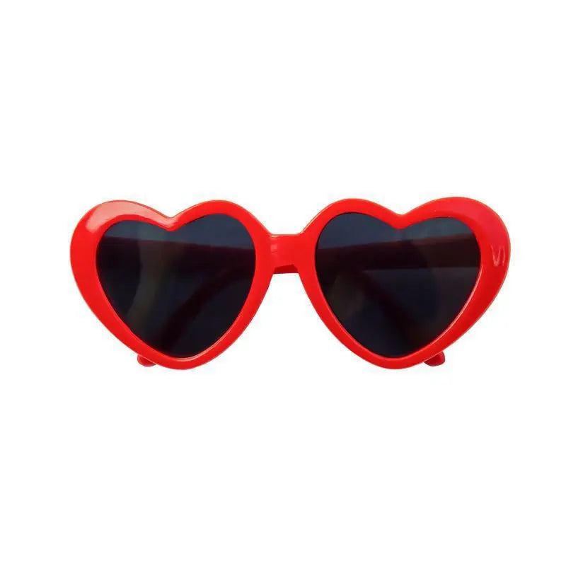 Love Pet Glasses Dog Cat Creative Fashion Sunglasses Sunglasses with Jewelry Cat Dog Love Glasses Pet Beauty Decoration Supplies
